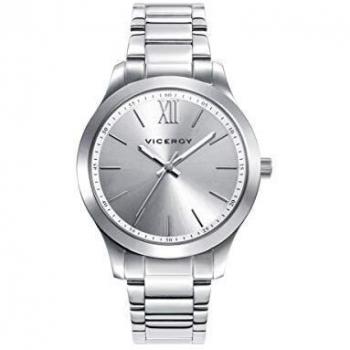 Viceroy 401068-03 - Reloj para Mujer Acero, Esfera Plateada