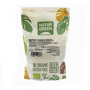 NaturGreen - Hierba de Trigo, Wheatgrass, Brotes de Trigo en Polvo, Ecológico, Vitamina B1 y B2, Hierro, 100% Vegano - 150 g