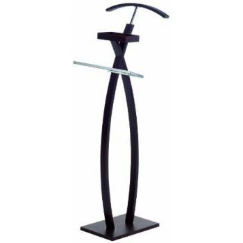 Galan de Noche, Colgador de Pie, para Habitacion o Dormitorio, Modelo 23136, Color Wengue, Medidas: 45 cm