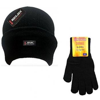 TFNI-THINSULATE-HOT - Conjunto de gorro y guantes de invierno