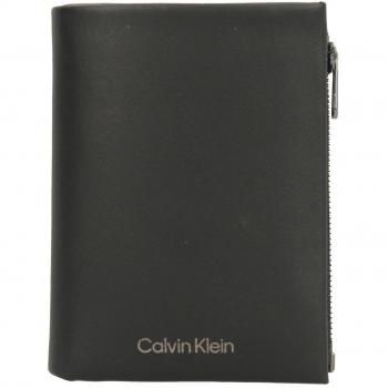 Calvin Klein Men's Black Leather Wallet with RFID Block, Size: ONE SIZE