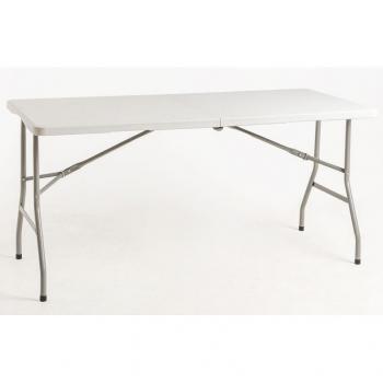 Mesa Plegable Rectangular Blanca Utika 180x75 cm