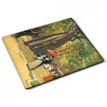 Hassam - Fifth Avenue And Washington Square, Designer Almohadilla del Ratón Mouse Mouse Pad con Diseño Colorido. Auténtica Alfombrilla de 250 x 190 mm. Tamaño Ideal de Media para el Uso Diario.