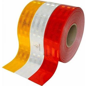 3M - Cinta Reflectante V-23 - Homologada - Rígida - Blanca