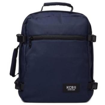 Mochila de Cabina KCB Underseat 100% Vegana Azul Navy para Ryanair, Vueling y Easyjet