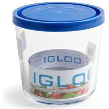 Tarro redondo de cristal con tapa de plástico, 11,5 x 11,5 cm, recipiente bote de vidrio de 800 ml para alimentos, apto para lavavajillas, microondas y congelador