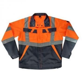 Chaqueta de Trabajo Mascot Forster Hi-Vis Naranja/Negro Azul 2XL