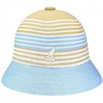 Kangol League Casual Unisex Hat - Beige-Blue - Size M (56-57 cm)