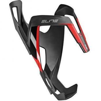 Elite Carbon Vico-Jaula para Botellas, Unisex Adulto, Negro, Rojo
