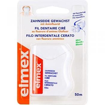 Fil Dentaire Cera Elmex con Sabor a Menta 50 m