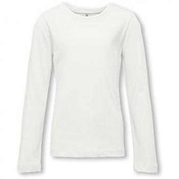 Camiseta de Manga Larga para Niñas 'NEW ONLY' con Cuello Redondo, Color Offwhite, Talla 158