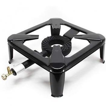Hornillo de gas portátil 450g/h 7kW para camping y outdoor, compatible con butano/propano