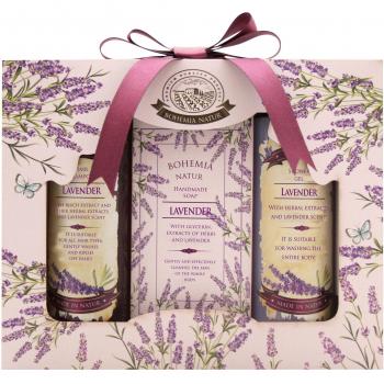 Handmade Lavender Spa Gift Pack - Shower Gel,Shampoo,Soap - Pure Natural Cosmetics