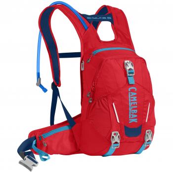 CamelBak Skyline 10 LR – Mochila de hidratación, Hombre, Racing Red/Pitch Blue