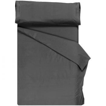 Home Royal - Juego de Funda nórdica, 220 x 260 cm, Bajera Ajustable, 135 x 200 cm, Funda para Almohada, 45 x 155 cm, Color Grafito