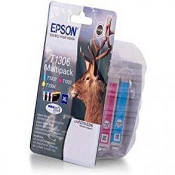 Cartucho de tinta multi-pack cian/magenta/amarillo t1306 Ciervo EPSON