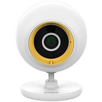 D-Link DCS-800L - Cámara de vigilancia Wi-Fi para bebé, con nanas, visión nocturna, color blanco