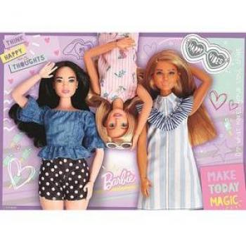 Puzzle Cine Barbie Bump 4x100p Ravensburger, colección de puzzle con temática de Barbie, incluye 4 puzzles de 100 piezas cada uno