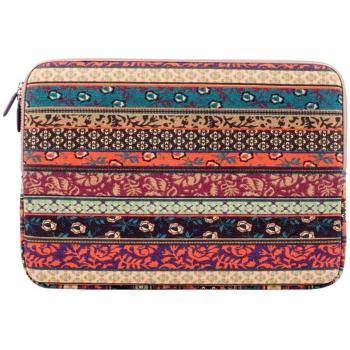PLEMO Fundas para Portatil Estilo Bohemio Tela de Lona Funda Blanda Bolso Sleeve para Ordenador Portátil / MacBook / MacBook Pro / MacBook Air de 13-13,3 Pulgadas, Bosque Oscuro