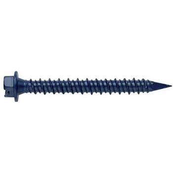 Index HE65125 - Tornillo hormigon cabeza hexagonal punta diamante galvanizado azul 6,5 x 125