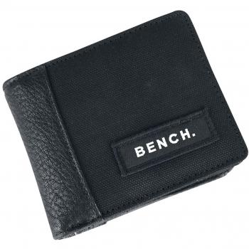 Bench Hombre Wallet Canvas Cartera, Black Beauty, One Size
