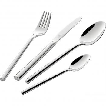 ZWILLING Juego de Cubertería Aberdeen 113 Piezas para 12 Comensales Acero Inoxidable Diseño Redondeado Apto para Lavavajillas