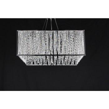 Colgante Melenki Cromado 19,5 Cm - Suspensión de techo de 5 luces de cromo pulido