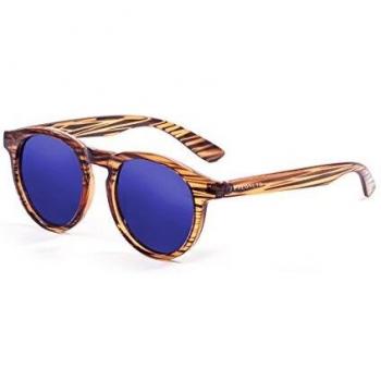 Paloalto Sunglasses Newport Gafas de Sol Unisex, Stripped Brown