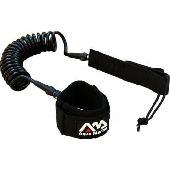Aqua Marina Leash-Cuerda de sujeción para Tabla de Surf, Negro