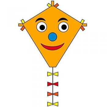 Invento 102110 – Ecoline Eddy Happy Face Niños Dragón einleiner, a Partir de 5 años, 50 x 45 cm y 2.5 m Dragón Cola Ripstop de poliéster 2 – 5 Beaufort