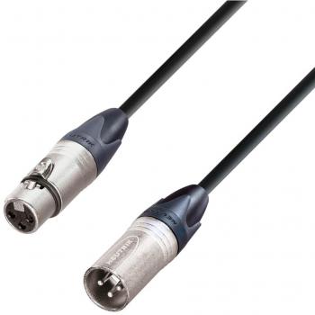 5m XLR Male to Female Microphone Cable - AH Cables K5MMF0500, Black