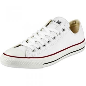 Converse Chuck Taylor All Star Low Leather Sneakers - White, Unisex, Size 36