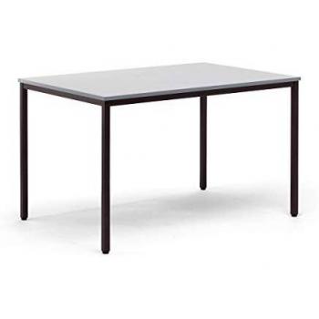 Mesa Multiusos Eurokraft Basic 720 x 1200 mm, Superficie Gris Claro, Estructura Marrón Grisáceo