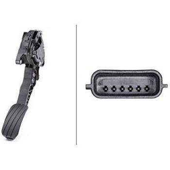 HELLA 6PV 009 978-751 Sensor, posición pedal - para vehic. dirección izquierda - 6polos - Caja de cambios manual