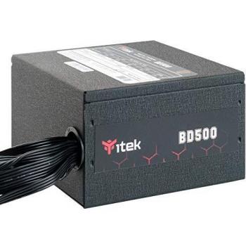 Alimentador ITEK BD500 500W ATX - 80 Plus Bronze, PFC Activo, Ventilador HDB 12cm
