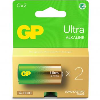 Batería Alcalina C Ultra GP 14AU - LR14 (Uso Único)