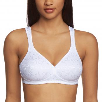 Triumph Elegant Cotton Wireless Women's Bra, White, 85C