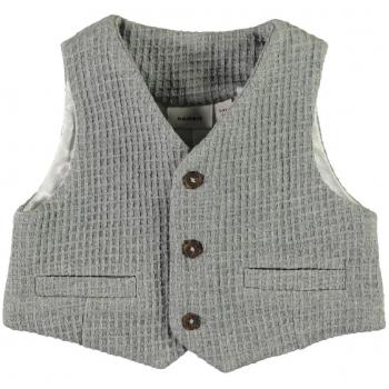 NAME IT - Ropa de bautizo - para bebé niño Gris 62 cm