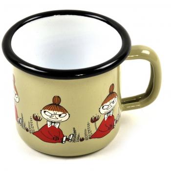 Little My - verde Moomin Muurla Taza de Esmalte - 1.5 cl