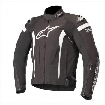 Alpinestars T-Missile Drystar Tech-Air - Chaqueta de piel para motorista, talla L, color negro y blanco