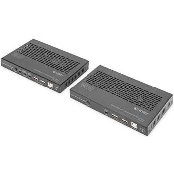 Extensor KVM Digitus DS-55523 HDMI HDBaseT 3.0 - Transmisor y receptor, 4K UHD, 100 m, Loop-Out, IR Infrarrojo, Audio, RS232