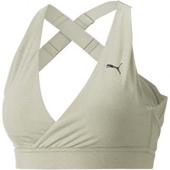Top de mujer Yogini Mid Impact Puma en color gris árbol de abedul