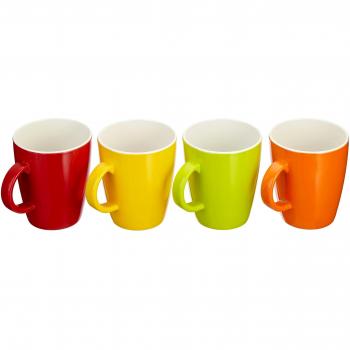 Gimex Rainbow - Juego de Tazas con asa, Multicolor