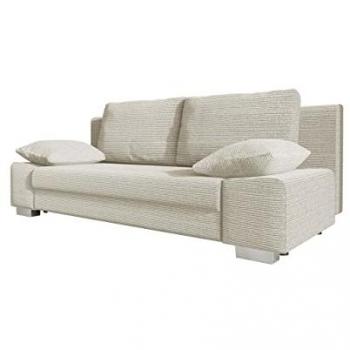 Sofá-cama Comfivo 145 con caja de ropa de cama y función para dormir, dimensiones 200 x 77 x 87 cm