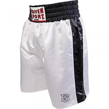 Paffen Sport Pro Boxeo corto, hombre, color blanco/negro, tamaño S
