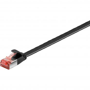 Cable de red plano Cat.6 U/FTP 3 m Negro