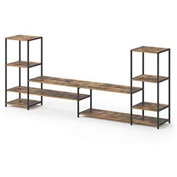 Mueble Bajo para TV Fyrk, Roble Rústico/Negro, 226 x 93 cm