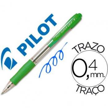 Pilot Supergrip - Bolígrafo, 12 unidades, color verde claro