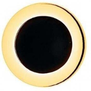 Piercing Ear Candy Onyx de Plata bañado en Oro 18k con Esmalte Negro