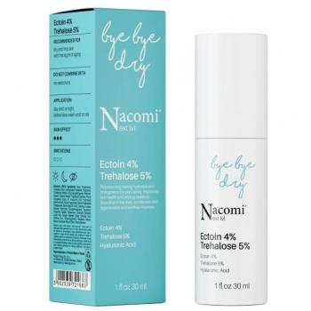 Bye Bye Dry Moisturizing Serum for Dry Skin with Ectoin 4% and Trehalose 5%, 30 ml - Nacomi